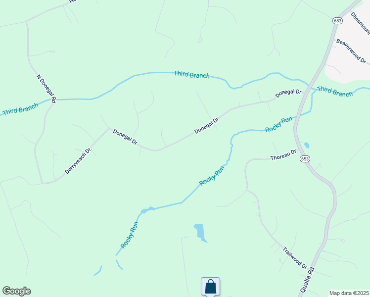 map of restaurants, bars, coffee shops, grocery stores, and more near 12781 Donegal Drive in Chesterfield