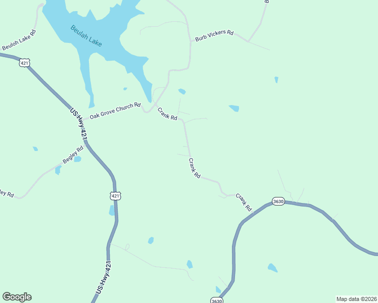 map of restaurants, bars, coffee shops, grocery stores, and more near Crank Road in Tyner