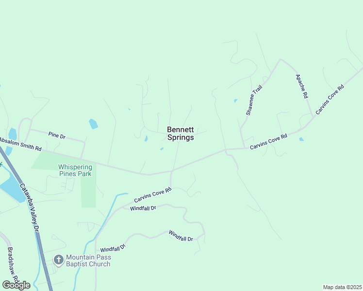map of restaurants, bars, coffee shops, grocery stores, and more near 3353 Bennett Springs Road in Salem