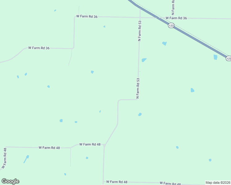 map of restaurants, bars, coffee shops, grocery stores, and more near 9195 North Farm Road 53 in Walnut Grove