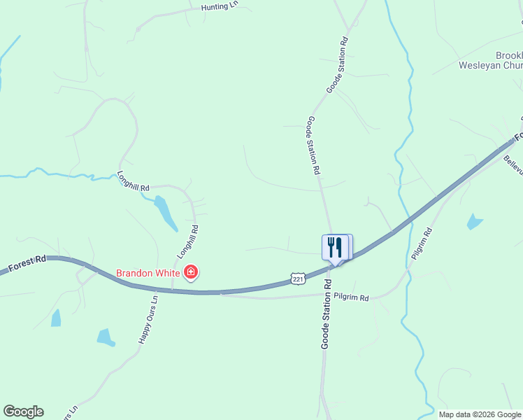 map of restaurants, bars, coffee shops, grocery stores, and more near 1221 Bradford Crossing Place in Goode