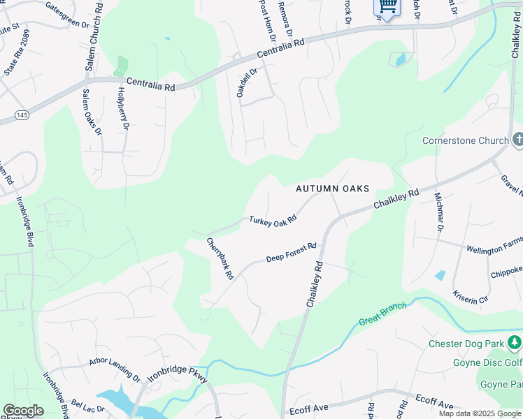 map of restaurants, bars, coffee shops, grocery stores, and more near 10830 Shingle Oak Road in Richmond