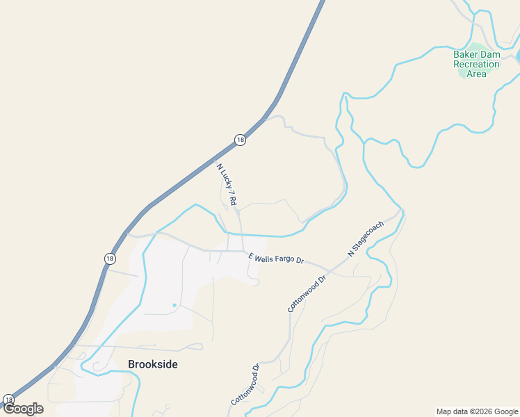 map of restaurants, bars, coffee shops, grocery stores, and more near 381 East Wells Fargo Drive in Brookside