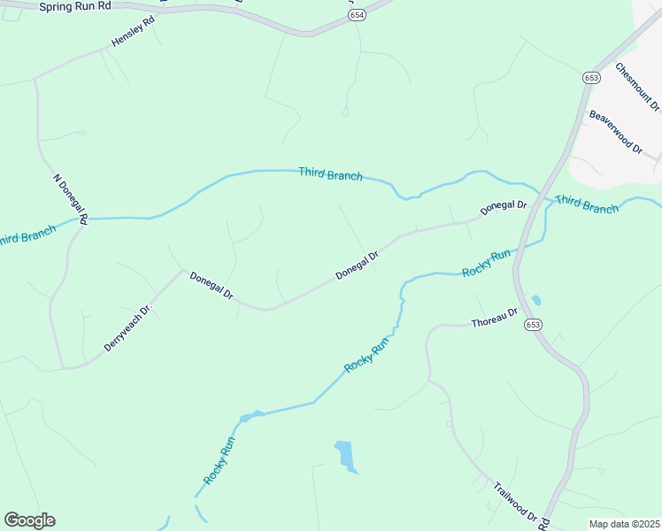 map of restaurants, bars, coffee shops, grocery stores, and more near 12730 Donegal Drive in Chesterfield
