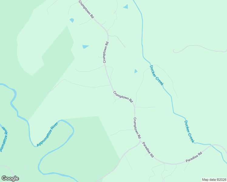 map of restaurants, bars, coffee shops, grocery stores, and more near 5097 Crumptown Road in Farmville