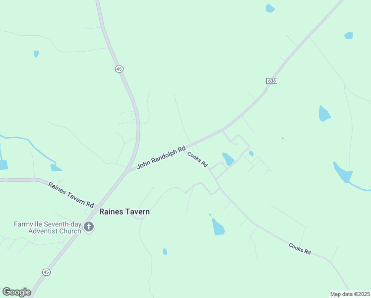 map of restaurants, bars, coffee shops, grocery stores, and more near 12 Cooks Road in Farmville
