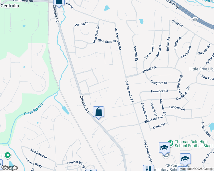 map of restaurants, bars, coffee shops, grocery stores, and more near 3908 Paces Ferry Road in Chester