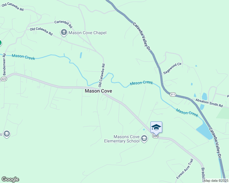 map of restaurants, bars, coffee shops, grocery stores, and more near 3523 Bradshaw Road in Salem