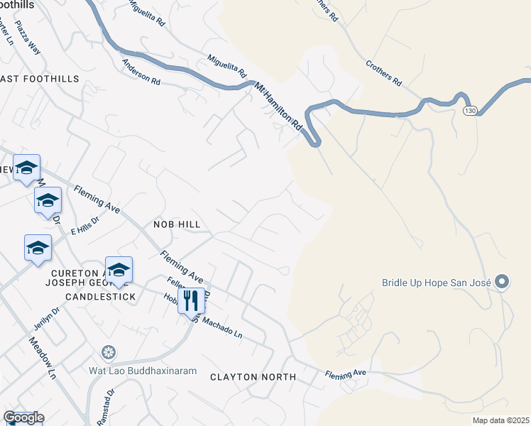 map of restaurants, bars, coffee shops, grocery stores, and more near 3729 Macbeth Drive in San Jose
