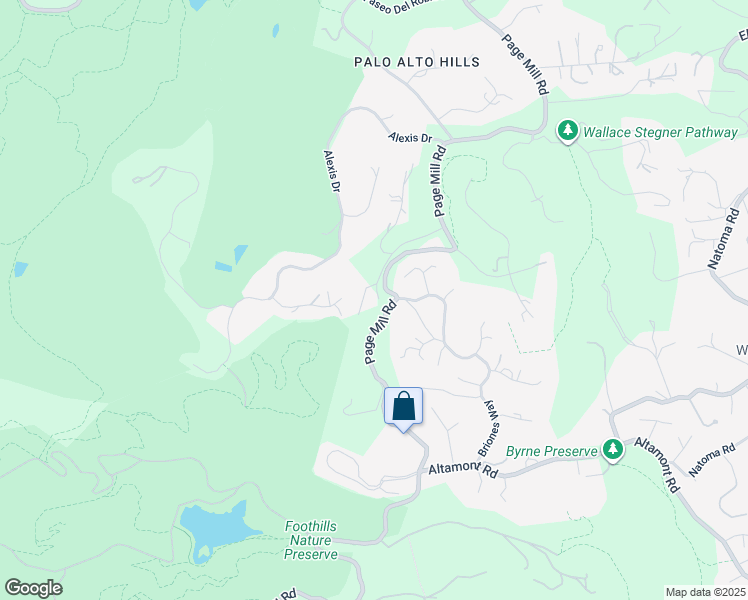 map of restaurants, bars, coffee shops, grocery stores, and more near 28140 Story Hill Lane in Los Altos Hills