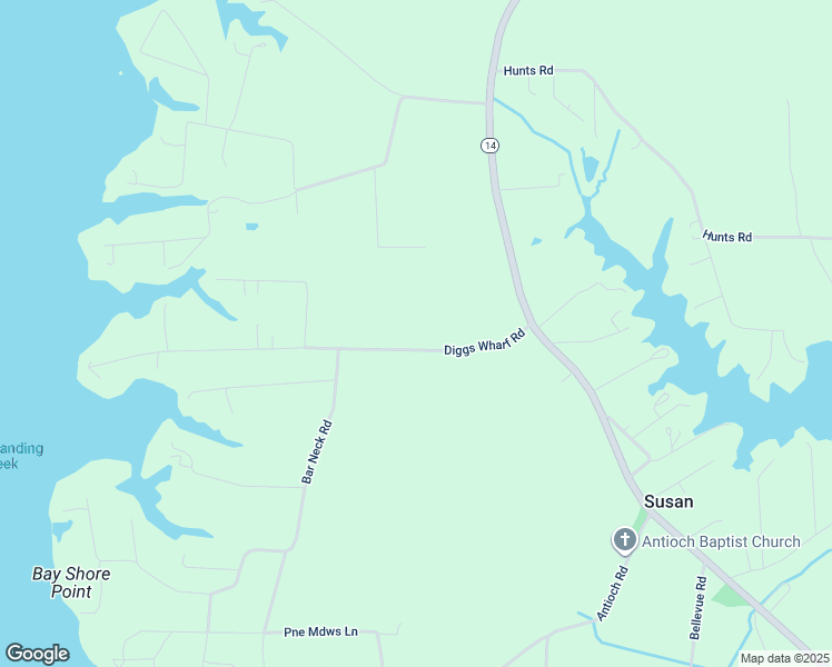 map of restaurants, bars, coffee shops, grocery stores, and more near 240 Diggs Wharf Road in Port Haywood