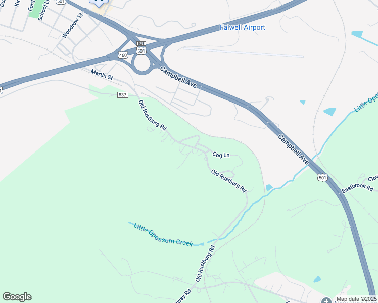 map of restaurants, bars, coffee shops, grocery stores, and more near 2078 Old Rustburg Road in Lynchburg