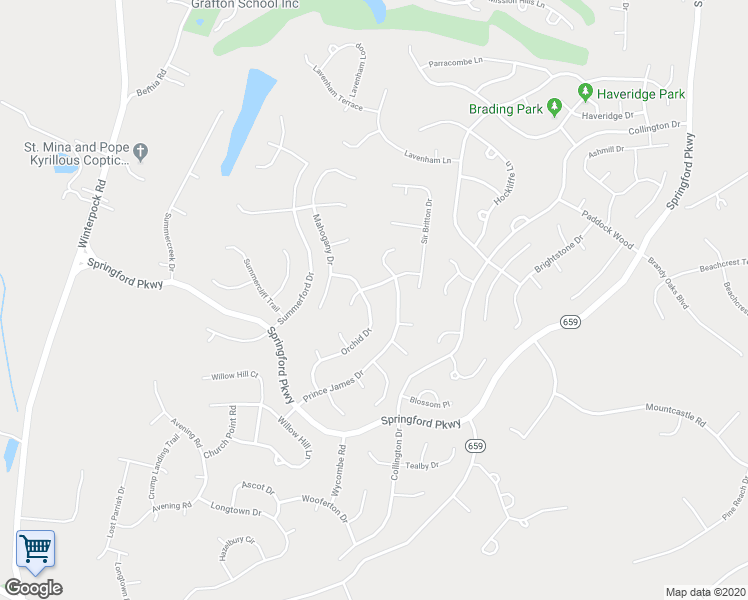 map of restaurants, bars, coffee shops, grocery stores, and more near 13607 Orchid Drive in Chesterfield
