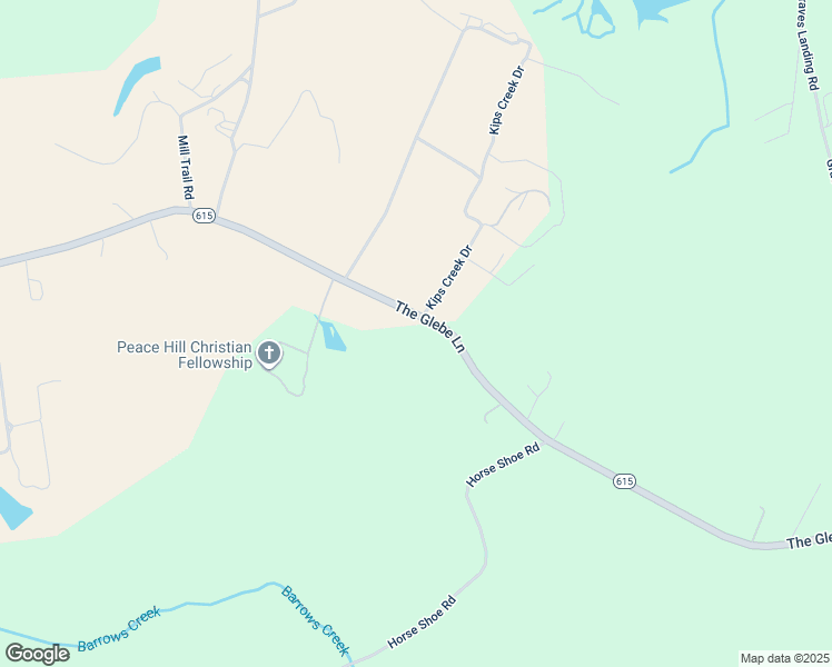 map of restaurants, bars, coffee shops, grocery stores, and more near 18301 The Glebe Lane in Charles City