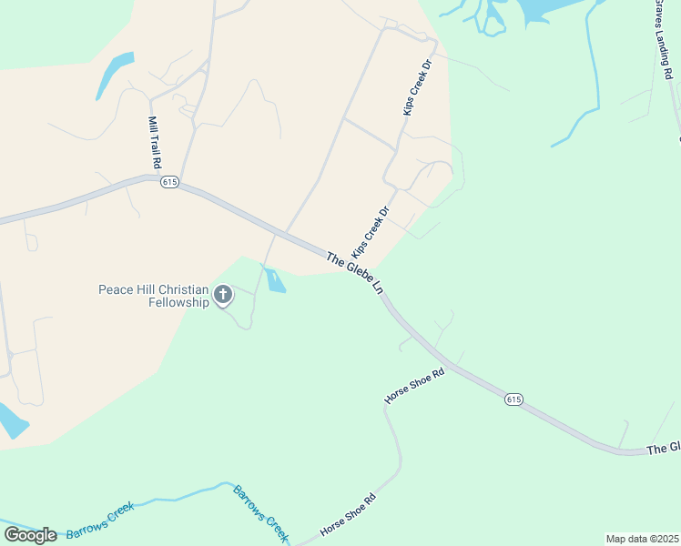 map of restaurants, bars, coffee shops, grocery stores, and more near 18301 The Glebe Lane in Charles City
