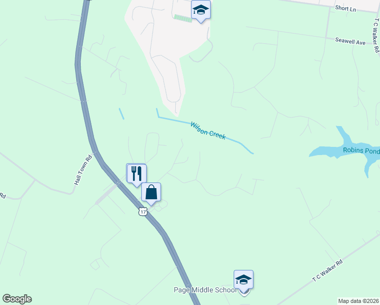 map of restaurants, bars, coffee shops, grocery stores, and more near 6141 Lower Hillside Drive in Gloucester