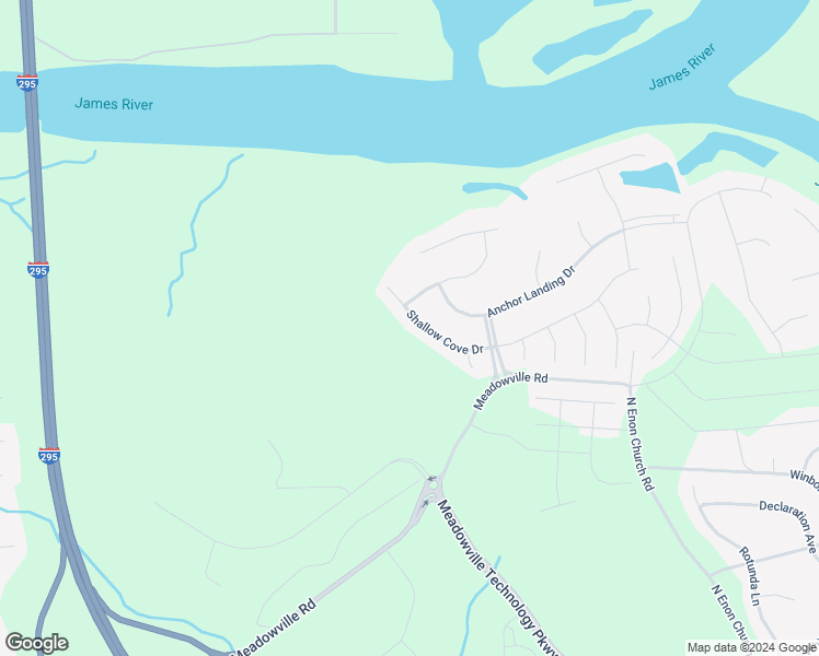 map of restaurants, bars, coffee shops, grocery stores, and more near 11706 Shallow Cove Drive in Chester