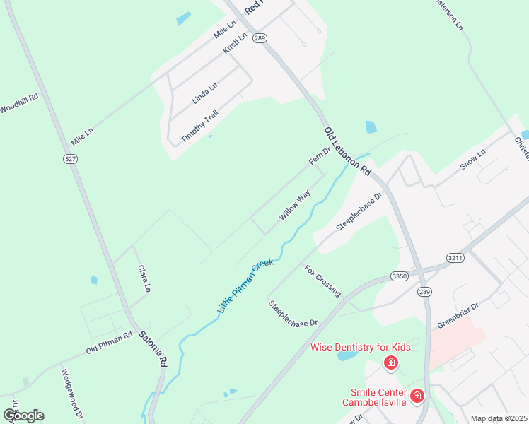 map of restaurants, bars, coffee shops, grocery stores, and more near 520 Willow Way in Campbellsville