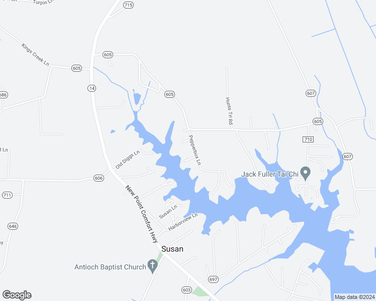 map of restaurants, bars, coffee shops, grocery stores, and more near 84 Pepperbox Lane in Mathews