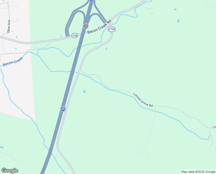 map of restaurants, bars, coffee shops, grocery stores, and more near 178-532 Locust Grove Rd in Bonnieville