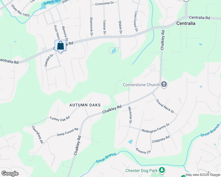 map of restaurants, bars, coffee shops, grocery stores, and more near 10716 Chalkley Road in Richmond