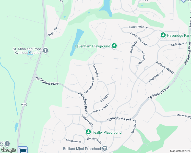 map of restaurants, bars, coffee shops, grocery stores, and more near 9200 Mahogany Drive in Chesterfield