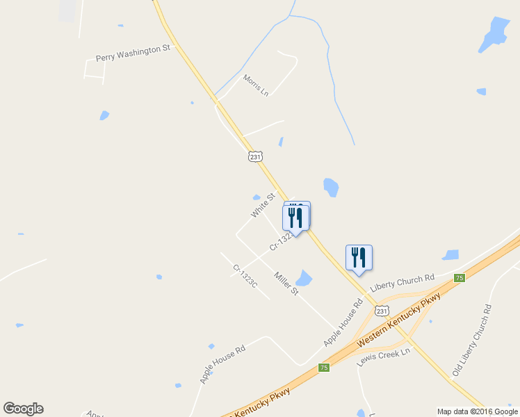map of restaurants, bars, coffee shops, grocery stores, and more near White Street in Beaver Dam