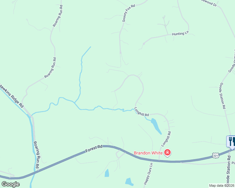 map of restaurants, bars, coffee shops, grocery stores, and more near 316 Longhill Road in Goode