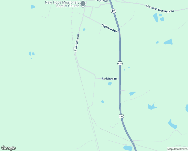 map of restaurants, bars, coffee shops, grocery stores, and more near Cr-1050 in Central City