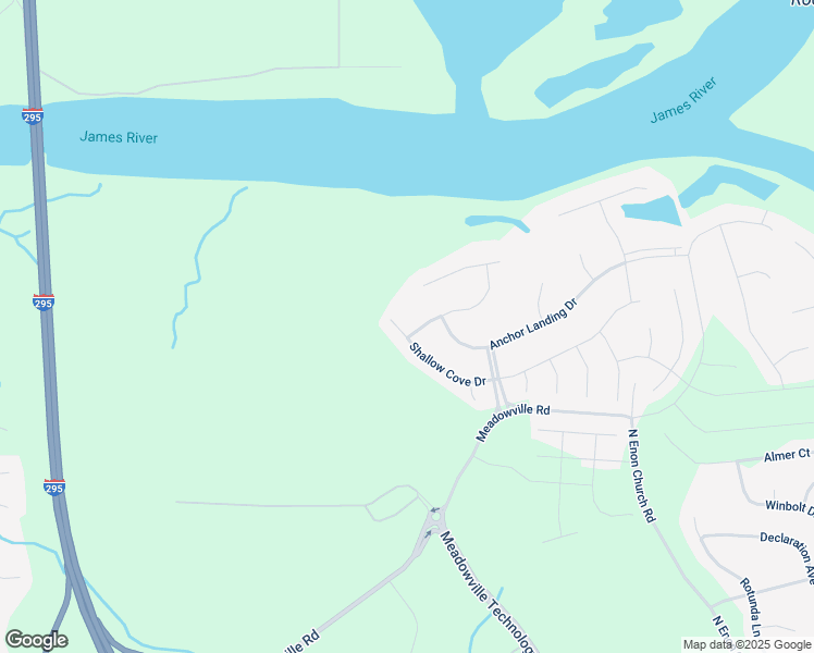 map of restaurants, bars, coffee shops, grocery stores, and more near 11613 Shallow Cove Drive in Chester