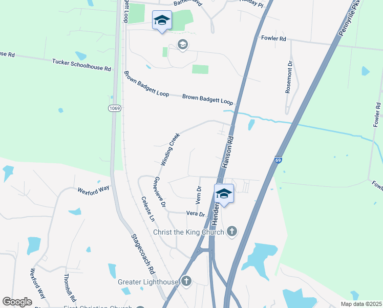 map of restaurants, bars, coffee shops, grocery stores, and more near 70 Hickory Drive in Madisonville