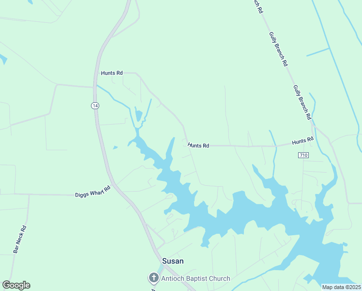 map of restaurants, bars, coffee shops, grocery stores, and more near 644 Hunts Road in Port Haywood