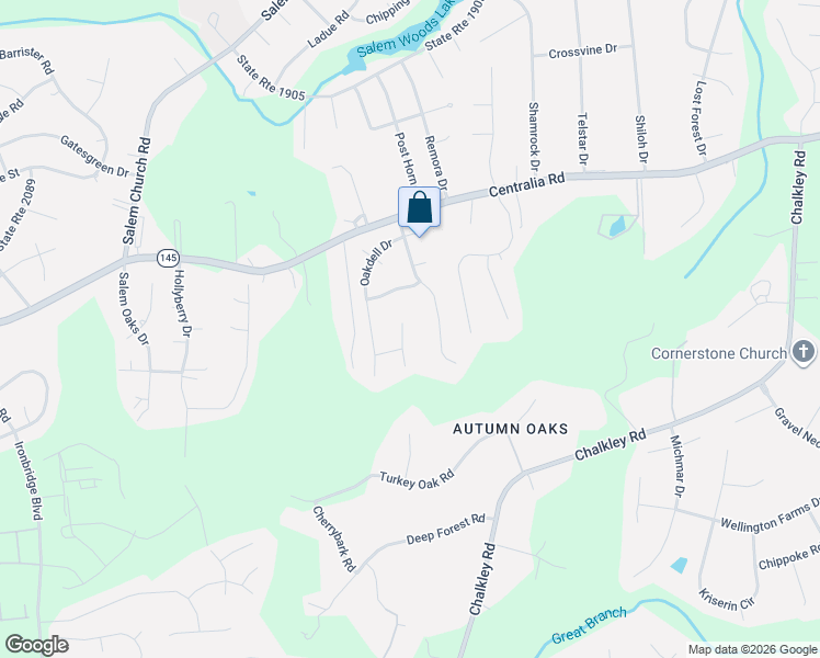 map of restaurants, bars, coffee shops, grocery stores, and more near 10436 Oakside Drive in Richmond
