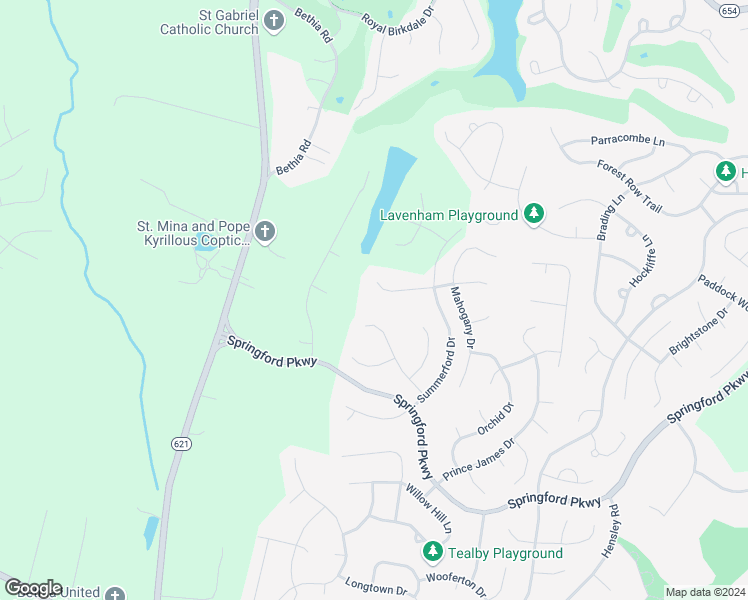 map of restaurants, bars, coffee shops, grocery stores, and more near 14003 Summersedge Terrace in Chesterfield