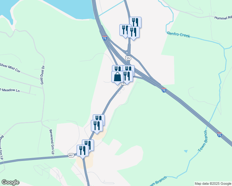 map of restaurants, bars, coffee shops, grocery stores, and more near Richmond Street in Mount Vernon