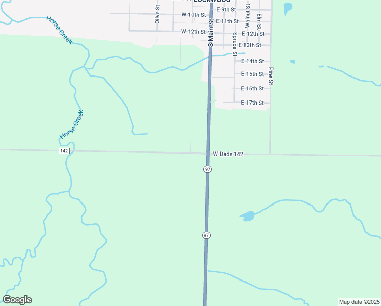 map of restaurants, bars, coffee shops, grocery stores, and more near County Road 142 in Lockwood