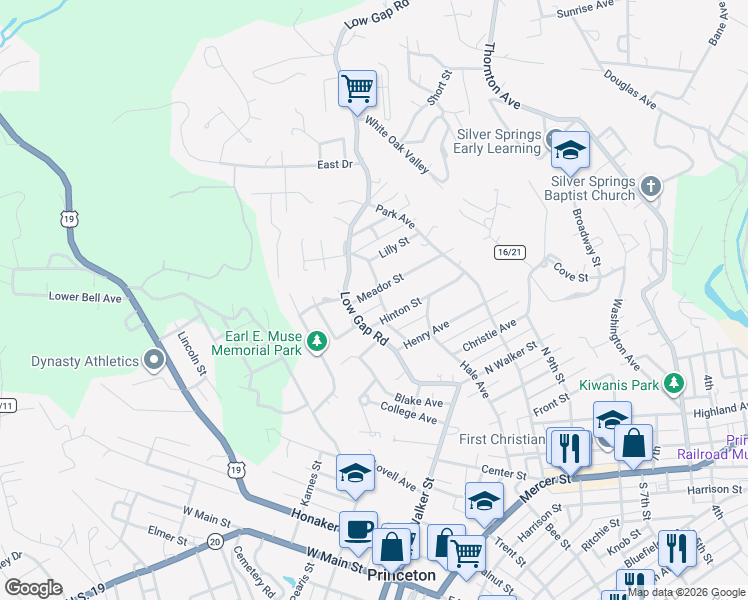 map of restaurants, bars, coffee shops, grocery stores, and more near 839-899 Hale Avenue in Princeton