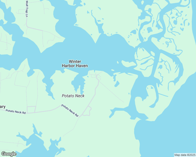 map of restaurants, bars, coffee shops, grocery stores, and more near 2846 Potato Neck Road in Port Haywood