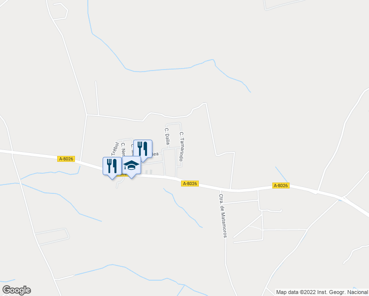map of restaurants, bars, coffee shops, grocery stores, and more near 14 Calle Tamarindo in Alcalá de Guadaíra