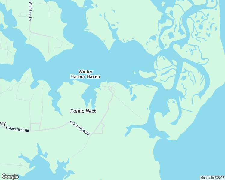 map of restaurants, bars, coffee shops, grocery stores, and more near 2846 Potato Neck Road in Port Haywood