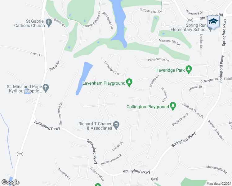 map of restaurants, bars, coffee shops, grocery stores, and more near 9012 Mahogany Drive in Chesterfield