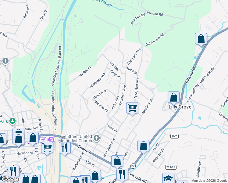 map of restaurants, bars, coffee shops, grocery stores, and more near 212 Ball St in Princeton