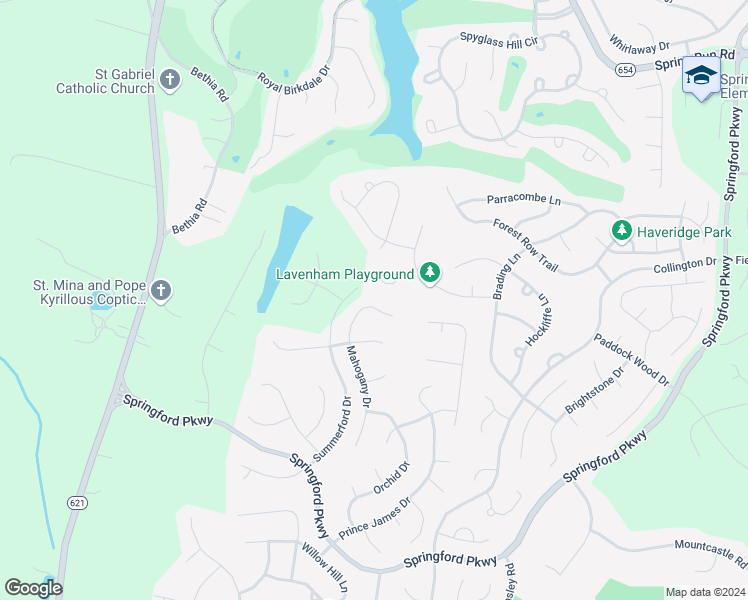 map of restaurants, bars, coffee shops, grocery stores, and more near 9024 Mahogany Drive in Chesterfield