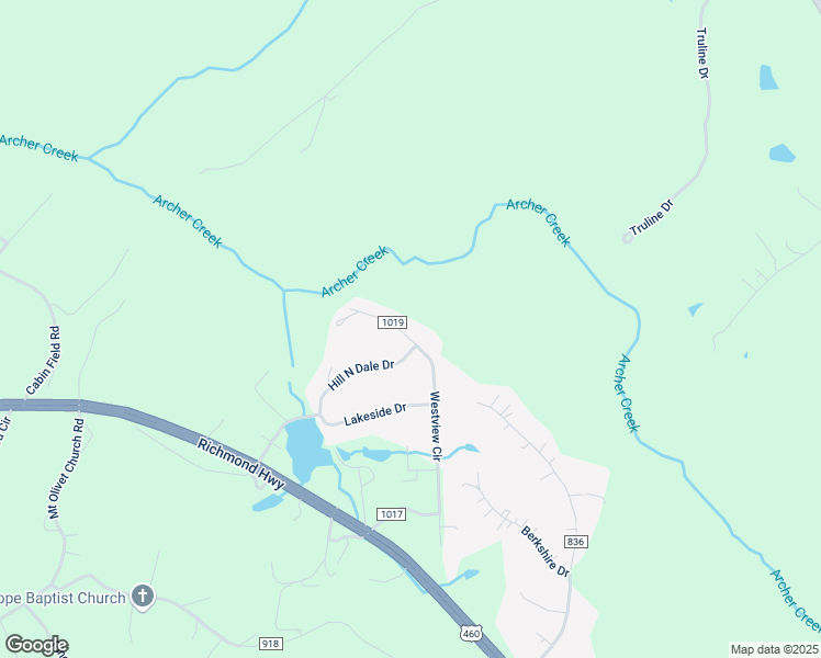 map of restaurants, bars, coffee shops, grocery stores, and more near 483 Westview Circle in Lynchburg