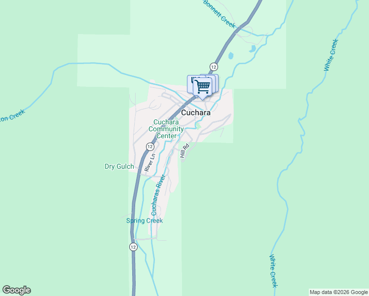 map of restaurants, bars, coffee shops, grocery stores, and more near 222 Hill Road in La Veta