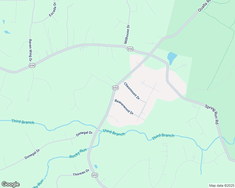 map of restaurants, bars, coffee shops, grocery stores, and more near 9927 Qualla Road in Chesterfield
