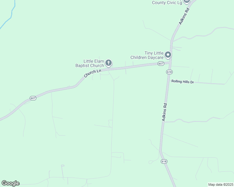 map of restaurants, bars, coffee shops, grocery stores, and more near 8220 Little Elam Road in Charles City