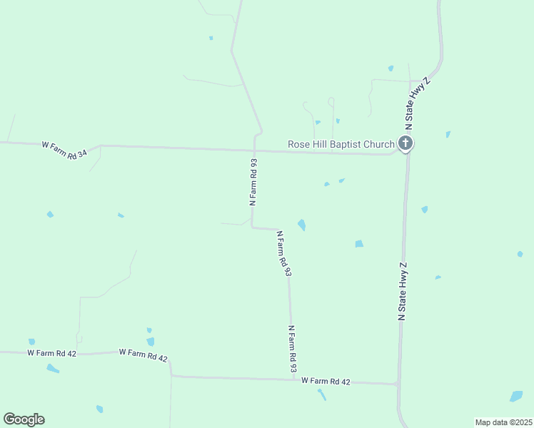 map of restaurants, bars, coffee shops, grocery stores, and more near 9760 North Farm Road 93 in Walnut Grove