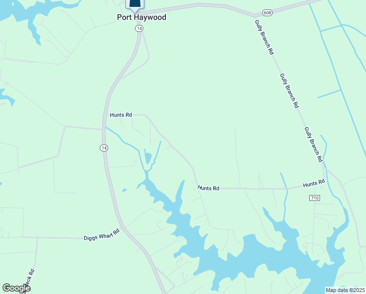 map of restaurants, bars, coffee shops, grocery stores, and more near 427 Hunts Road in Port Haywood