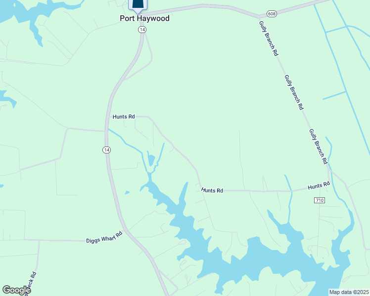 map of restaurants, bars, coffee shops, grocery stores, and more near 427 Hunts Road in Port Haywood